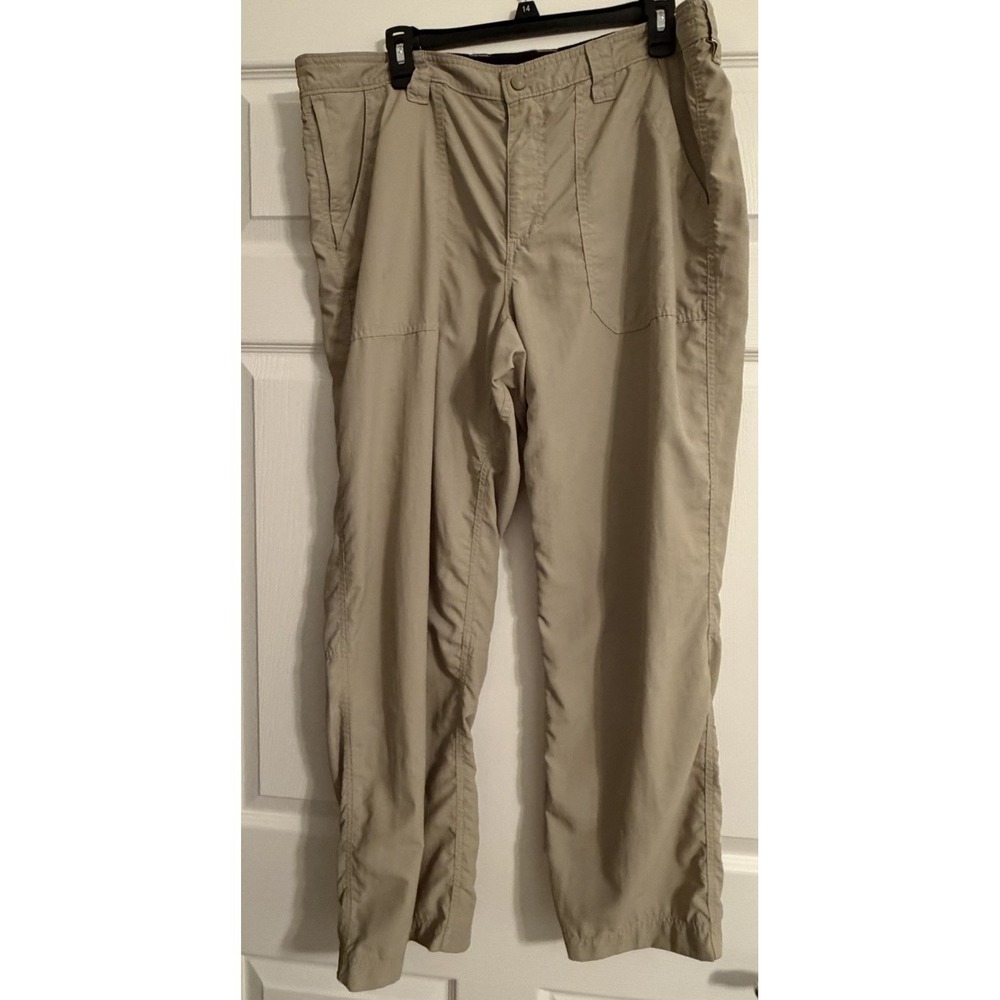 L.L. Bean Men's Nylon Hiking Outdoor Pants Lightweight Large Tan